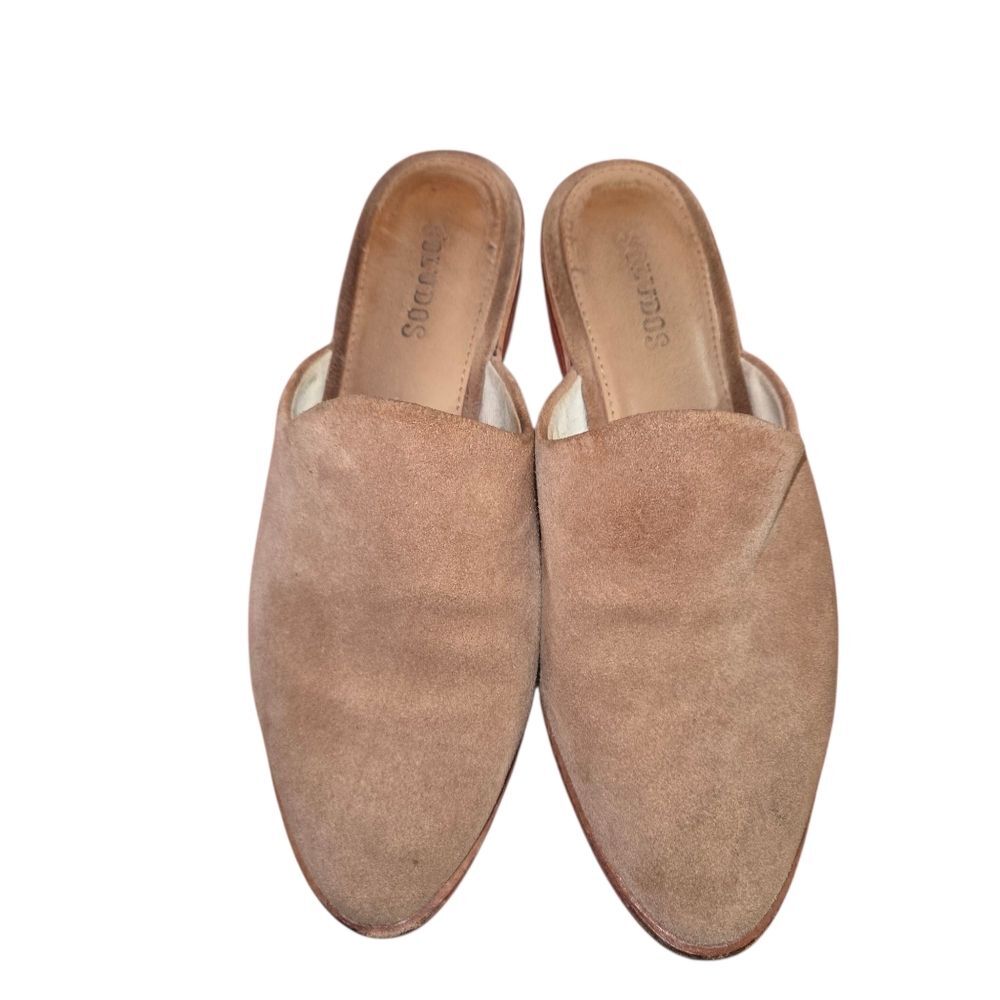 Soludos Tan Suede Venetian Mule Clog Size 6 Women's - Picture 8 of 9